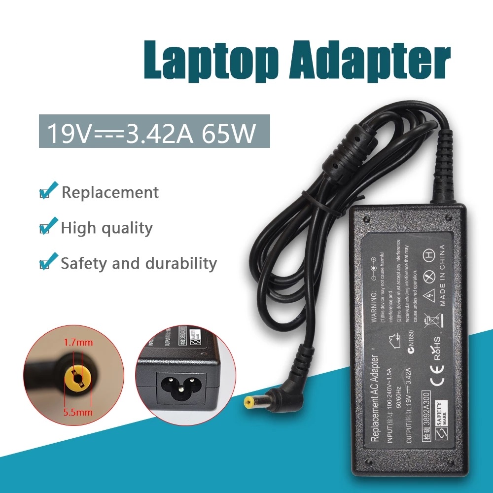 For Acer 90W 19V 4.74A 5.5x1.7MM