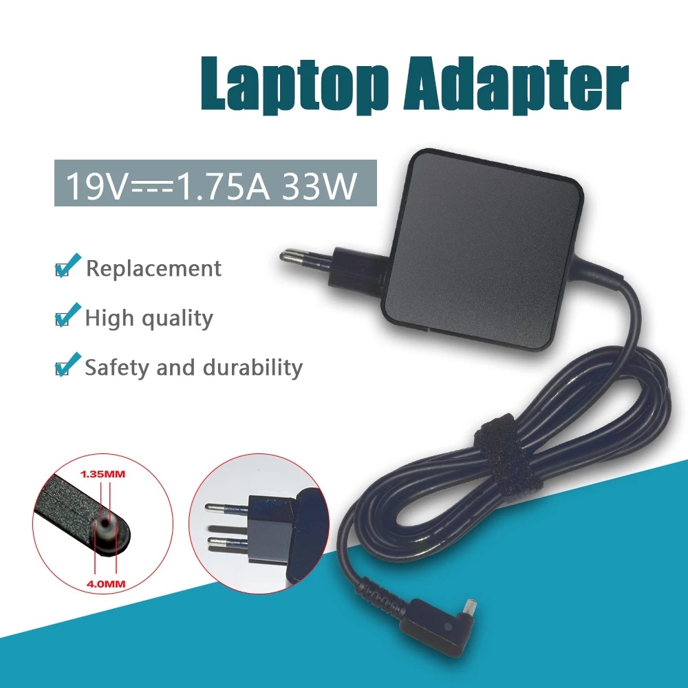 For Asus 33W 19V 1.75A 4.0x1.35mm