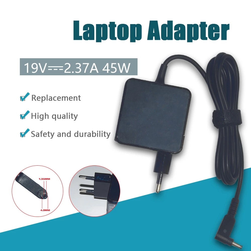 For Asus 45W 19V 2.37A 4.0x1.35mm
