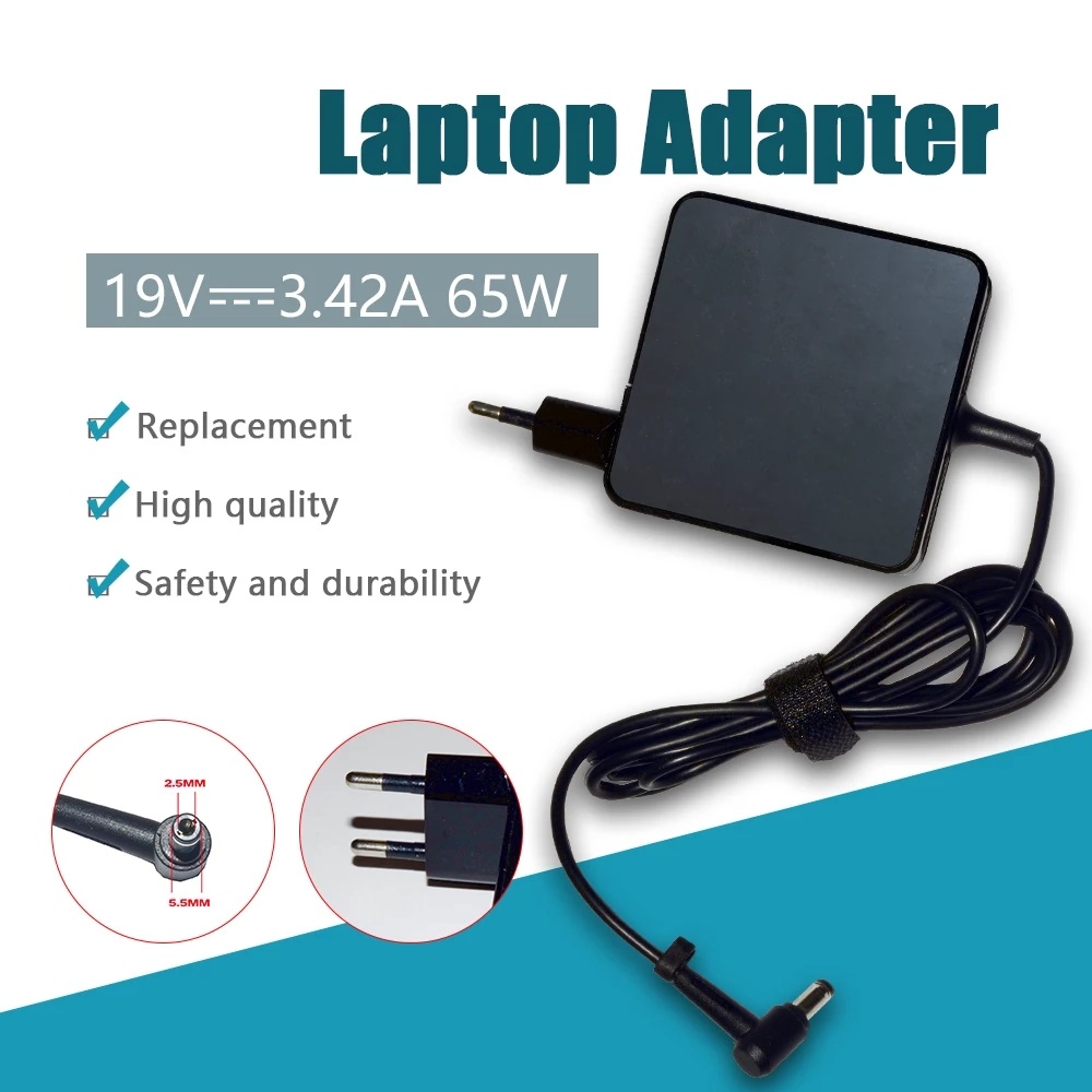 For Asus 65W 19V 3.42A 5.5x2.5mm