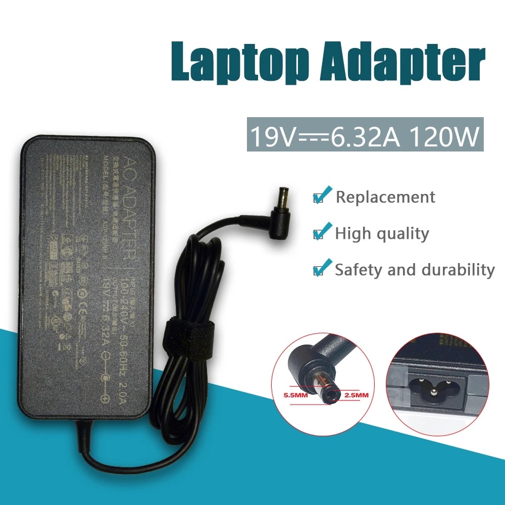 For Asus 120W 19V 6.32A 5.5x2.5mm