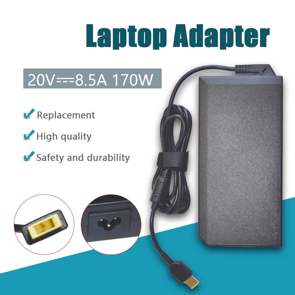 For Lenovo 170W 20V 8.5A Square USB tip
