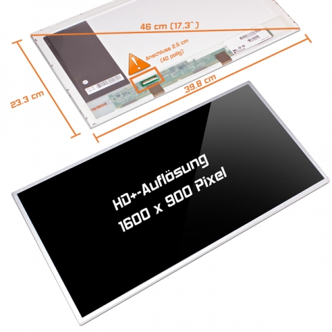 17.3 LED Display,Grossy,1600 x 900 Pixel (WSXGA),40PIN
