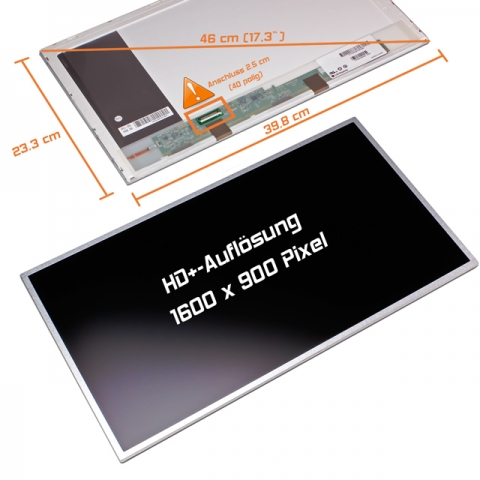 17.3 LED Display,Matt,1600 x 900 Pixel (WSXGA),40PIN