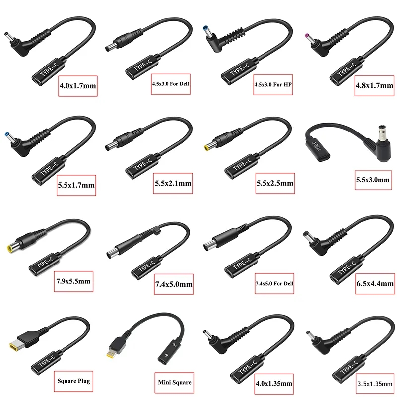 65W Type-C PD Cable for Laptop 15cm