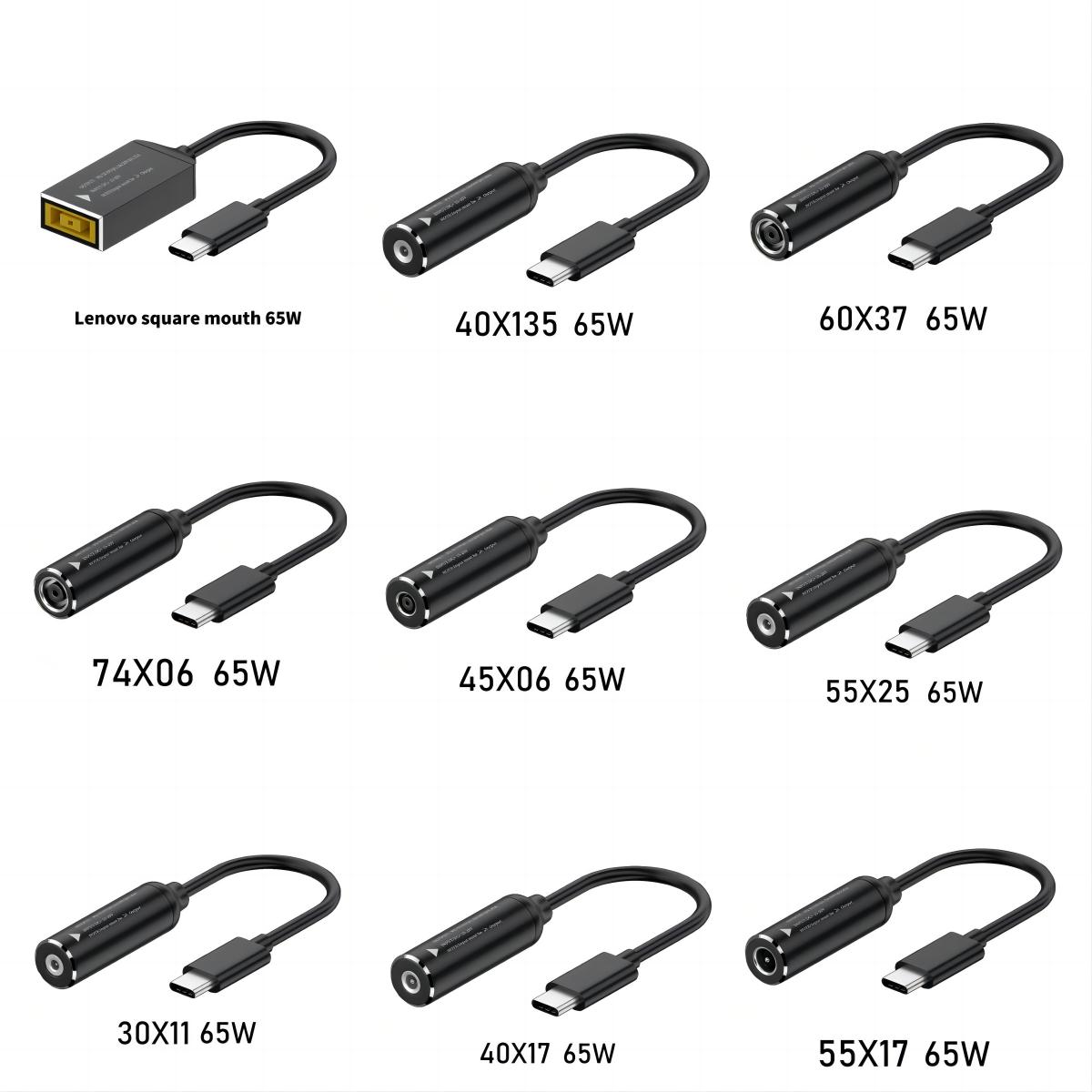Laptop Adapter to Type-C PD Cable 65W