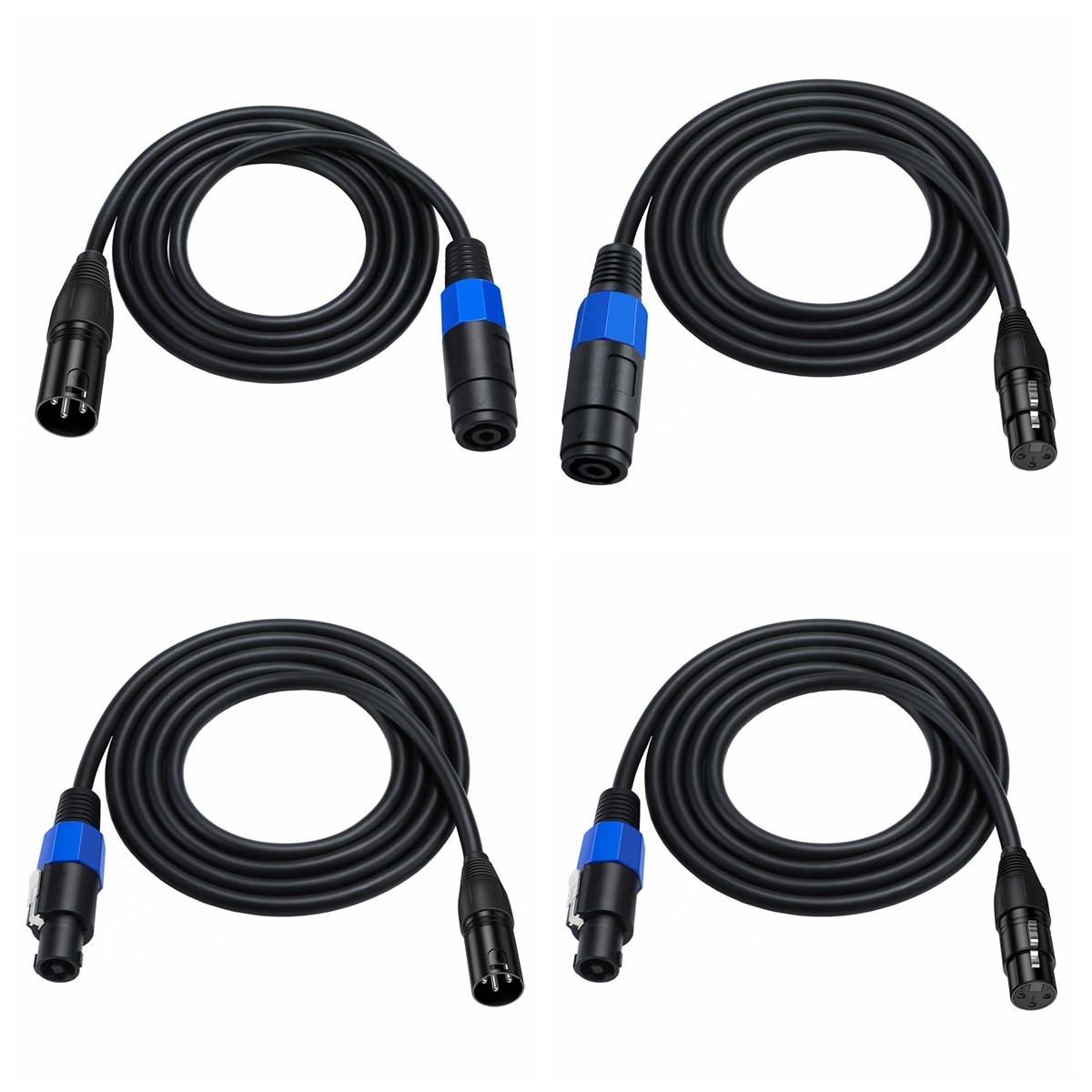 Speakon to XLR Audio Cable
