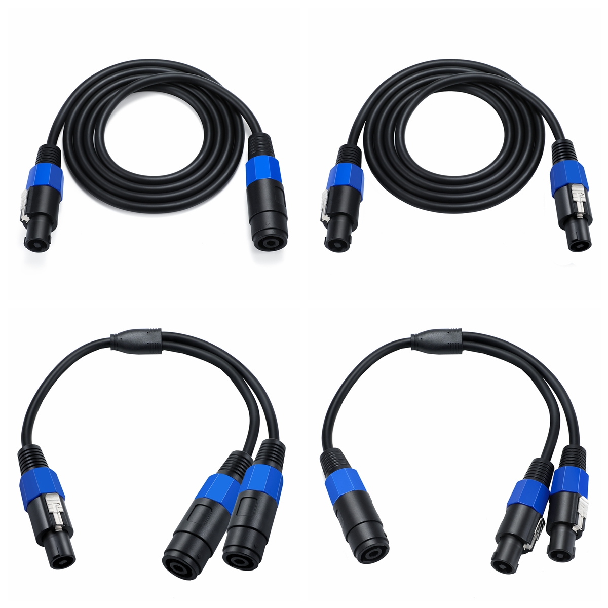 Speakon Male to Female Audio Cable