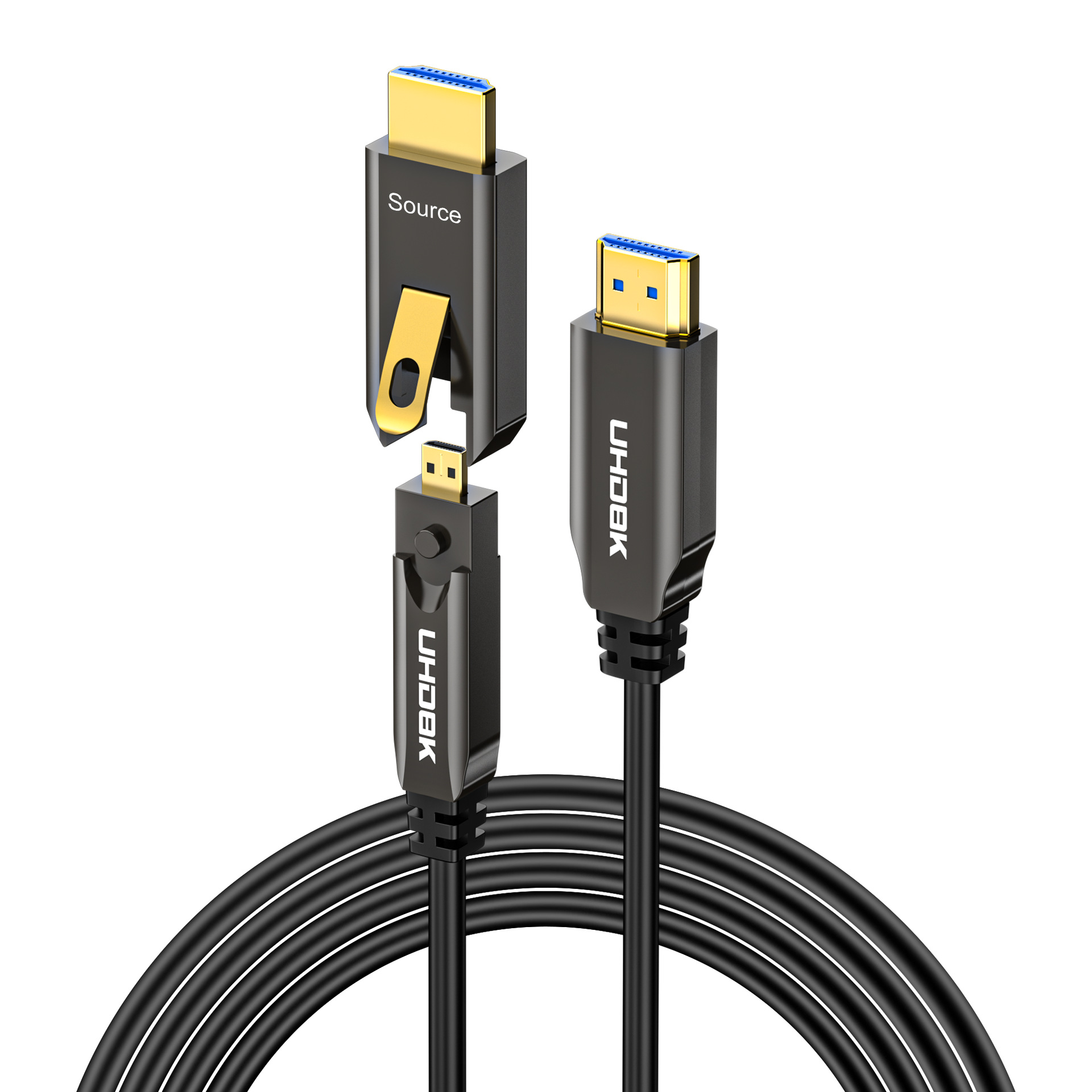 HDMI 2.1 Fiber Optical Cable 8K/60Hz 2-in-1