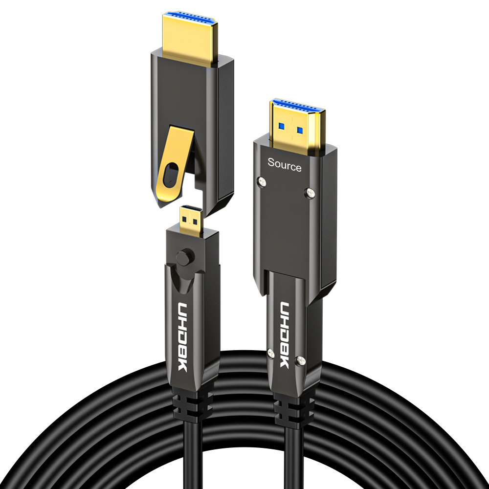 HDMI 2.1 Fiber Optical Cable 8K/60Hz 2-in-2